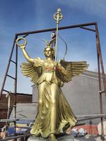 玻璃钢女神像/玻璃钢天使女神仿铜雕塑