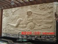 砂岩浮雕壁画/人造砂岩雕塑/浮雕背景墙
