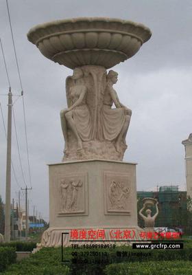 砂岩雕塑/人造砂岩浮雕/北京罗马柱/花盆