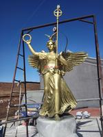 玻璃钢仿铜雕塑/玻璃钢天使女神